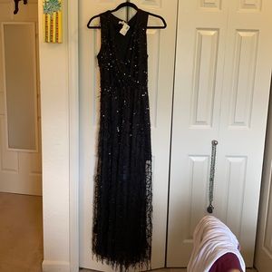 Black Sequins Dress